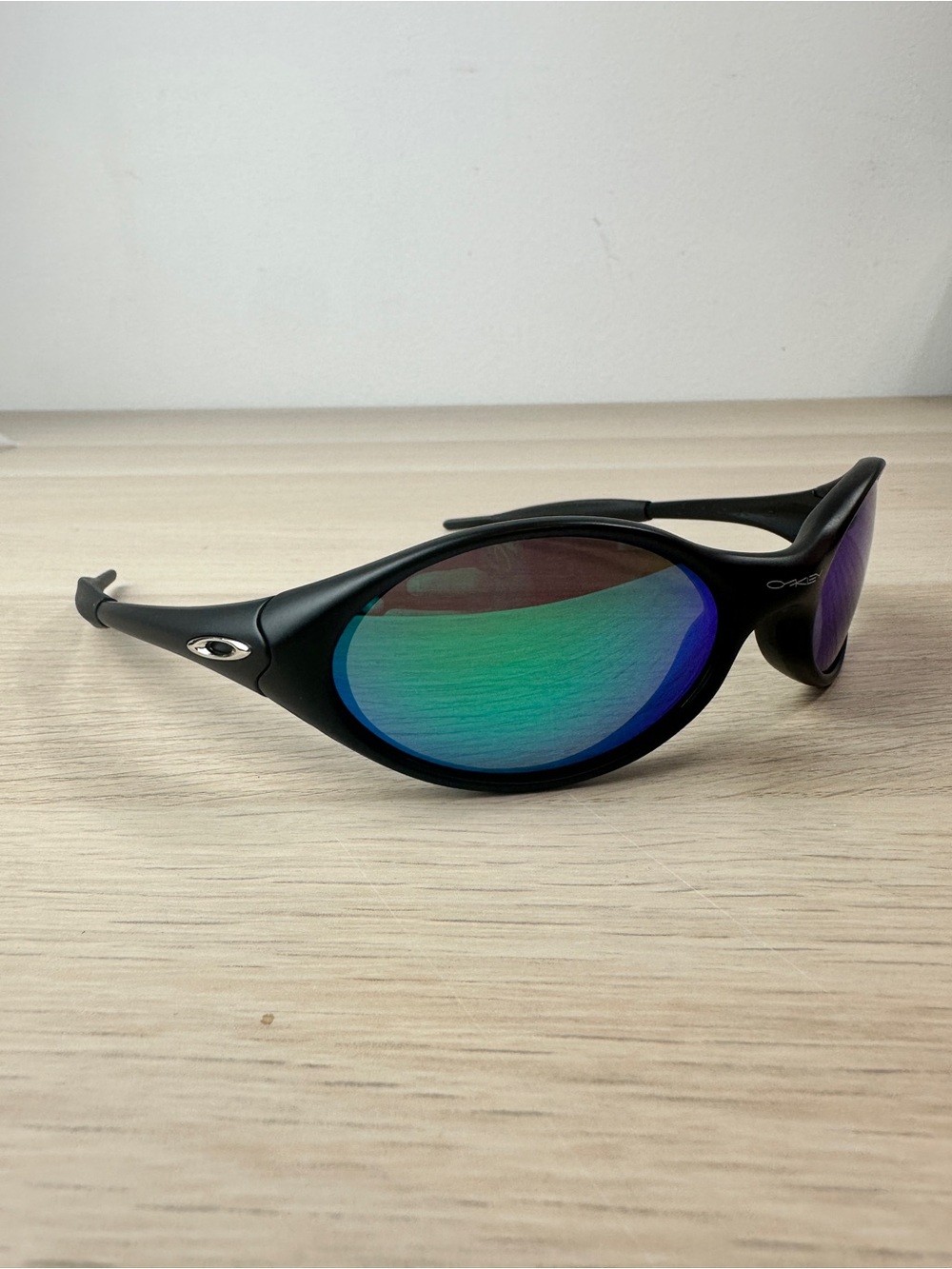 Oakley Eye Jacket Black/ Green Sunglasses